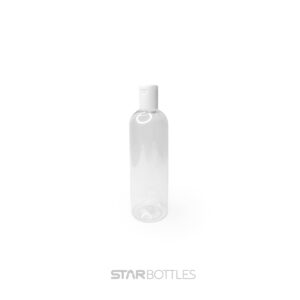100 ml Round PET Bottle Clear with White FTC Cap and Inner – 25 Pcs